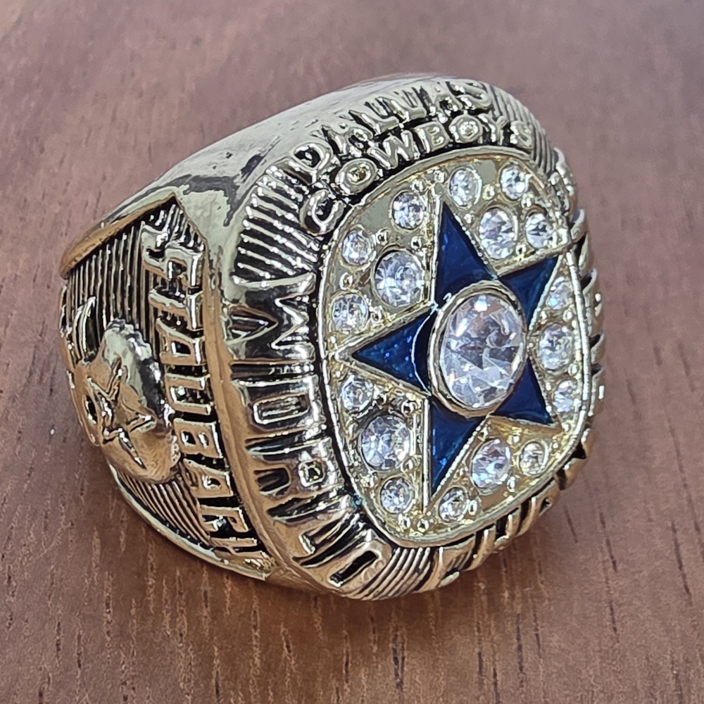 Dallas Cowboys Championship Ring Size 13 Gold‎ Staubach Superbowl